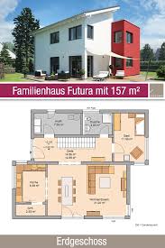 Familienhaus Futura Von Kern Haus Flachdach Und Pultdach Familienhaus Familien Haus Haus Grundriss