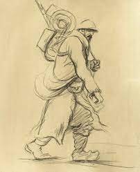 Coloriage gratuit dessin corps humain. Les Croquis De Guerre De Sem La Grande Guerre En Dessins