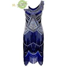 1920s Gastby Inspired Sequined Embellished Fringed Flapper Dress 1920s Cocktail Dresses Cocktail Evening Dresses Sequin Cocktail Dress