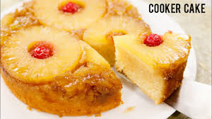 Instant vanilla pudding 1 c. Pineapple Upside Down Cake Recipe Eggless In Cooker Cookingshooking Youtube