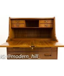 Rare vintage maurice villency mid century danish modern solid walnut headboard. Maurice Villency Mid Century Danish Teak Drop Down Desk