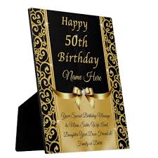 The best 50th birthday gifts for women & men by beth noll january 6, 2021 14 minute read. Personalised 50th Birthday Gifts For Her 50th Plaque Zazzle Com Au