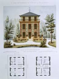 Small Country House Near Paris, Engraved by Walter, Plate 12, Architecture  Pittoresque et Moderne' Giclee Print