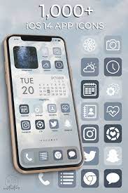 Ios 14 Icons Dusty Blue Blue App Icons Ios 14 Aesthetic Iphone Icons App Icon App Iphone Wallpaper App