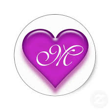 M In A Heart Letters And Numbers Letter Art Colorful Wallpaper