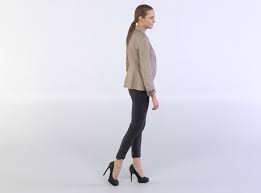 Julia 0292 Woman In A Jacket Walking Looking Aside 3d Model People Cutout Model People Png