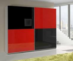 Presta Red 2 Red And Black Gloss Wardrobe Sliding Wardrobe Designs Sliding Wardrobe Doors Single Door Wardrobe