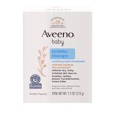 To run epsom salt baths for babies with eczema, we recommend: Aveeno Baby Eczema Therapy Soothing Bath Treatment For Relief Of Dry Itchy And Irritated Skin Made With Soothing Natural Colloidal Oatmeal 10 Ct Buy Online In Paraguay At Desertcart Com Py Productid 105646011