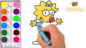 Maggie Simpson Coloring Pages For Kid How To Draw Maggie Simpson Coloring Book Youtube See more fan art related to. maggie simpson coloring pages for kid how to draw maggie simpson coloring book