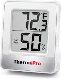 Thermopro Tp49 W Mini Hygrometer Thermometer With Large Digital View Indoor Thermometer Humidity Gauge Monitor For Greenhouse Cellar Amazon Ca Patio Lawn Garden