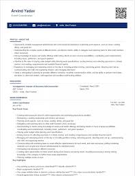There is a simple hiring formula: Event Coordinator Resume Sample Ready To Use Example Shriresume