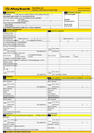 An account opening form is filled in by someone opening an account with a bank, credit union, or other financial institution. Housing Loan Application Form Maybank Printable Pdf Download