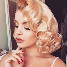 Vintage hair and fashion will always be in. Pin Curls For Short Hair Cascasding Pin Curls