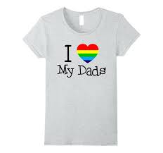 i love my gay dads rainbow lgbt pride flag homo t shirts