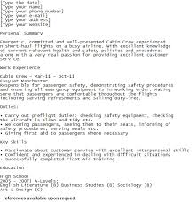 The problem is, what goes into each of these sections can be very bland and unoriginal. Cabin Crew Cv Example Cv Template Cabin Crew Cv Examples