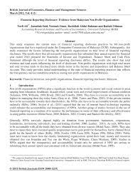 If your organization is involved primarily in educational, scientific, religious, or charitable endeavors. Pdf Financial Reporting Disclosure Evidence From Malaysian Non Profit Organizations