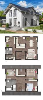 Modernes Haus Grundriss Mit Satteldach Architektur Zwerchgiebel Einfamilienhaus Bauen Ideen Massivhaus Bodensee Haus Grundriss Massivhaus Bauen Architektur