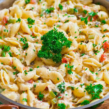 Cheesy Crab Pasta Video In 2020 Crab Pasta Crab Recipes Pasta Sauce Recipes