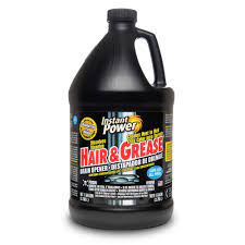 This dual hydroxide drain opener will tackle the toughest clogs dissolving hair and creating heat to melt grease. Instant Power 128 Oz Hair And Grease Drain Cleaner 1972 The Home Depot