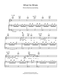Laura Marling What He Wrote Sheet Music Notes Chords Score Download Printable Pdf Sheet Music Notes Laura Marling Sheet Music