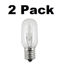 Two Bulbs 25t8n Clear 25 Watt 130 Volt E17 Intermediate Base