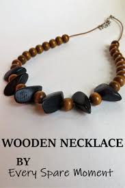 Unique Wooden Necklace Wood Bead Necklace Wooden Bead Jewelry Unique Beaded Jewelry
