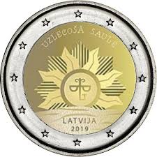 Latvia lettland official euro coins mint set 2018 bu. 2 Euro Latvia 2019 Rising Sun Graf Waldschrat De