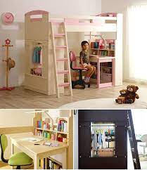 楽天市場 割引クーポン配布中 分離可能 耐荷重180kg 宮付き ロフトシステムベッド chambre5 シャンブル5 4点セット 6色対応 システムベッド ベッド デスク ブックシェルフ ハンガーラック おしゃれ 木製 子供 大人 ハイタイプ 子供部屋 大型 家具のわくわく