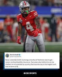 The 19-year-old Ohio State sensation is also among a handful of players at  his age ever to get permanent total disability insurance to protect himself  against a career-ending injury, per CBS Sports'