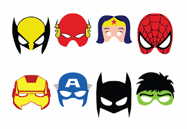 Download and print out a copy of the superhero masks and badges. 10 Best Printable Superhero Mask Cutouts Printablee Com