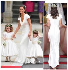 Pippa Sets A Trend White Bridesmaid S Dresses Onefabday Com Pippa Middleton Bridesmaid Dress White Bridesmaid Dresses Pippa Middleton Bridesmaid