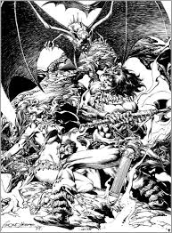 Black And White Comic Book Art Fantasy Art Of Rudy Nebres Fantasy Art Art Fantasy