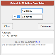 scientific notation calculator