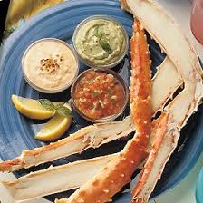 Grilled Crab Legs With Dipping Sauces King Crab Legs Crispitos Recipe Crab Legs