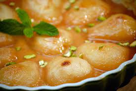 Braised Pears In A Caramel Sauce Pear Recipes Jacques Pepin Recipes Pear Dessert