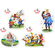 Albă ca zăpada și cei șapte pitici cântecul ursitei disney princess. AlbÄƒ Ca ZÄƒpada Si Cei Sapte Pitici 4 In 1 Set Puzzle Castorland CumpÄƒra Jucariishop