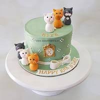 Cat cake design images cat birthday cake ideas from i0.wp.com organic birthday baby cake for cats or dogs (lots of designs) $ 17.99 select options; Cats Theme Customised Fondant Cake For Pet Loving Girl S Cakesdecor