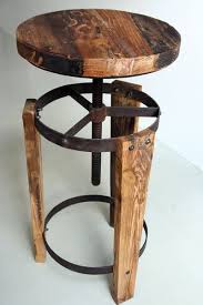 Reclaimed Wood Stool Muebles Hierro Y Madera Muebles De Barril Muebles De Barriles De Vino