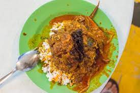 Nasi lemak without sambal, how to eat? Nasi Kandar Kampung Melayu Malay Food 3288 Coffee Shop Farlim Crisp Of Life