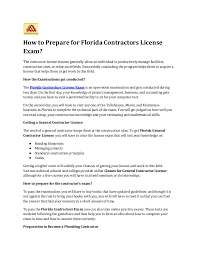 Your guide to trusted bbb ratings, customer reviews and bbb accredited businesses. How To Prepare For Florida Contractors License Exam