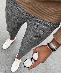 Black And White Plaid Pants Mens Outfit Pin By Nicolas Alvarez On Blazer Suits Dress Shirt Slacks Mens Clothing Styles Pants Outfit Men Mens Fashion Casual Outfits