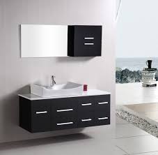 A modern bathroom vanity with straight lines becomes a graphic element in this monochromatic bathroom. 45 Relaxing Bathroom Vanity Inspirations Godfather Style