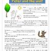 More images for peter and the wolf instruments worksheet » 1