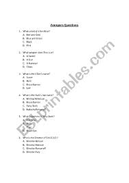 Put your film knowledge to the test and see how many movie trivia questions you can get right (we included the answers). The Avengers Quiz Esl Worksheet By Kbenson
