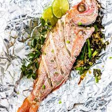 Oven Baked Whole Red Snapper With Seasoning Herb Recipe