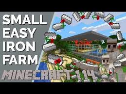 Minecraft 1 14 Iron Farm Small Iron Farm Fewer Villagers Less Lag Expandable Avomance 2019 Youtube Minecraft Blueprints Minecraft Minecraft Farm