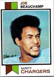 1973 Topps Football Card Joe Beauchamp San Diego Chargers sk2544