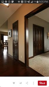 Dark Trim And Dark Floors Dark Wood Trim Stained Trim Best Neutral Paint Colors
