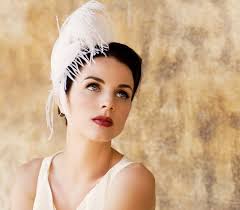 Ivory White Feather Fascinator