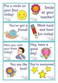Printable Lunch Box Notes